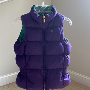Polo Ralph Lauren Girls reversible vest with pockets.